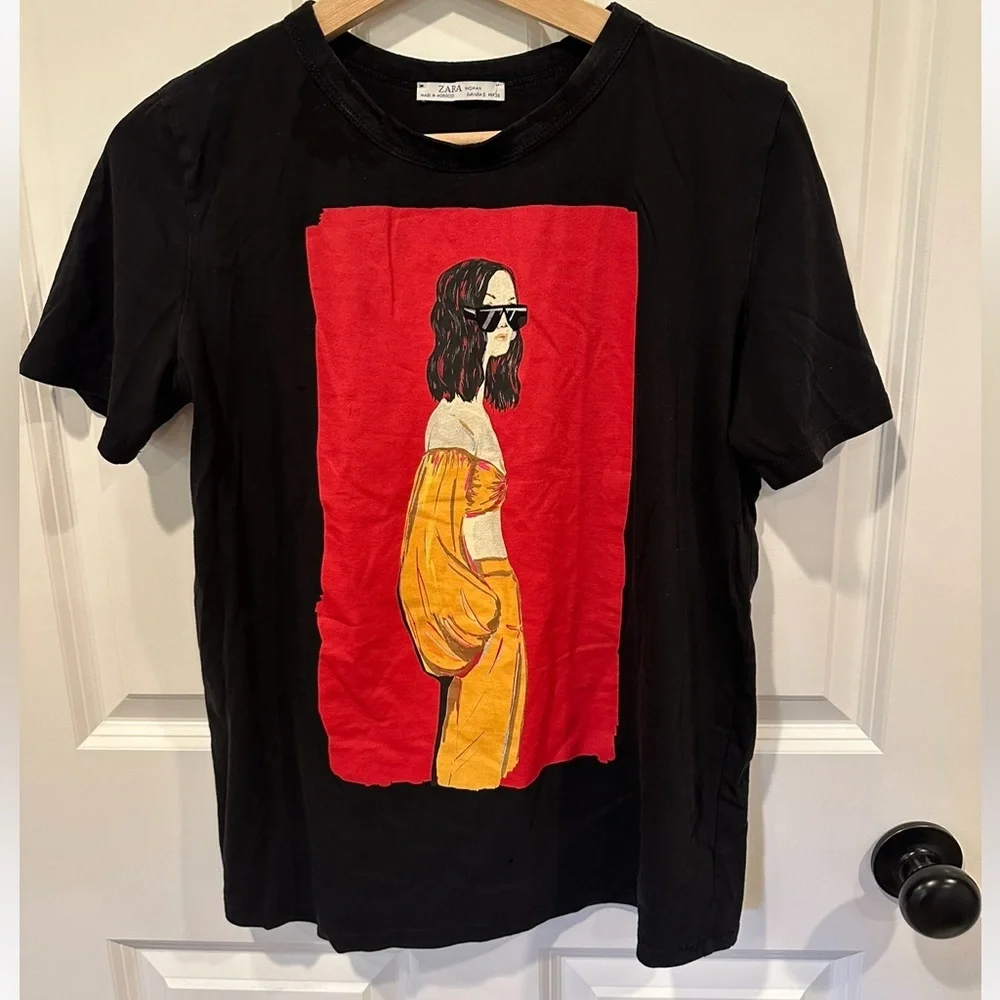 Zara Art T-shirt - Picture 1 of 2